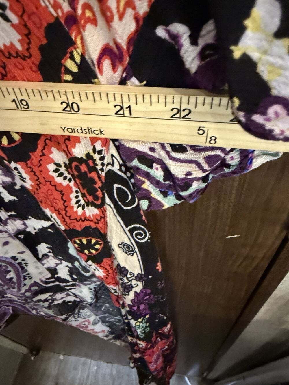 Free People Little Wing Mix Print Kimono Womens OS Multi Color Boho Cutout Back - Picture 6 of 9